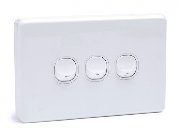 Modern Range Three gang two way Switch 10A