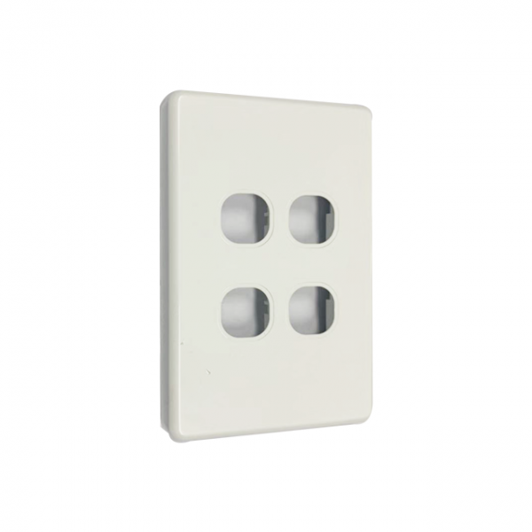 Modern Range 4 Gang Plate LESS MECH