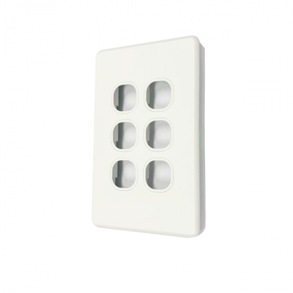 Modern Range 6 Gang Plate LESS MECH